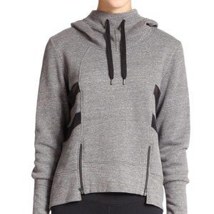 Alo Yoga Mesh Stripe and Zipper Detail Hoodie
